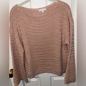 Don’t Ask Why Light Pink Crochet Sweater by American Eagle One Size New W/O Tags